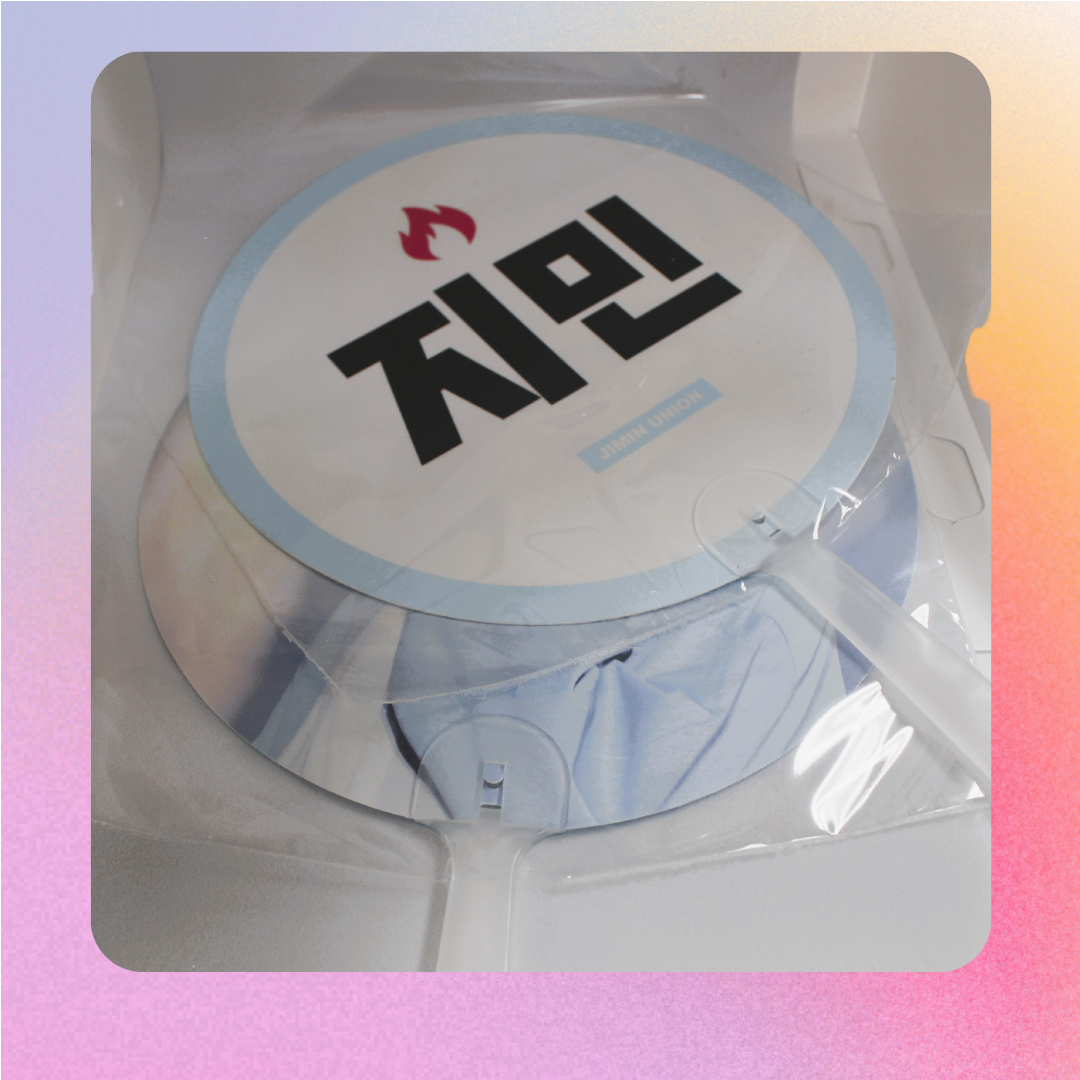 BTS Member face hand fan