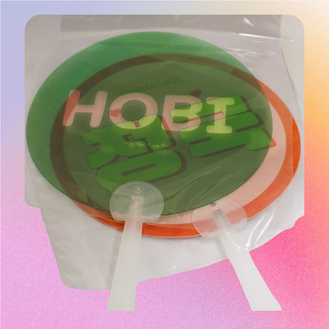 BTS Member face hand fan