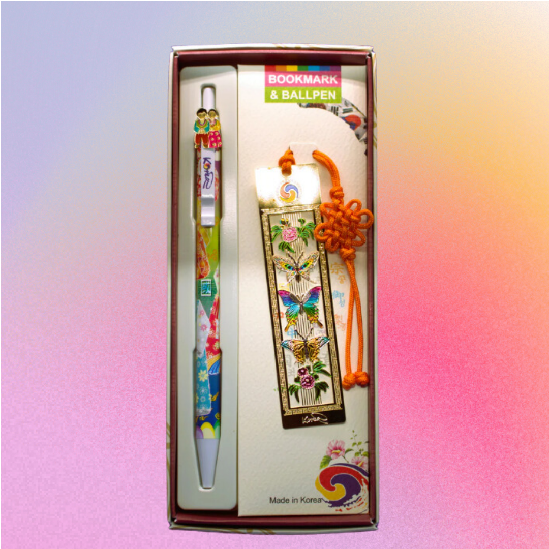Korean traditional Pen & Bookmark Set