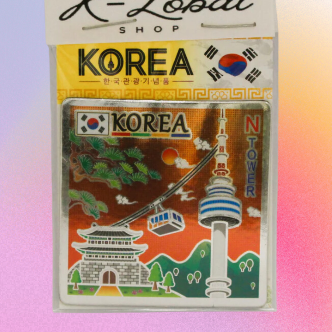 Korean City Metal Magnet