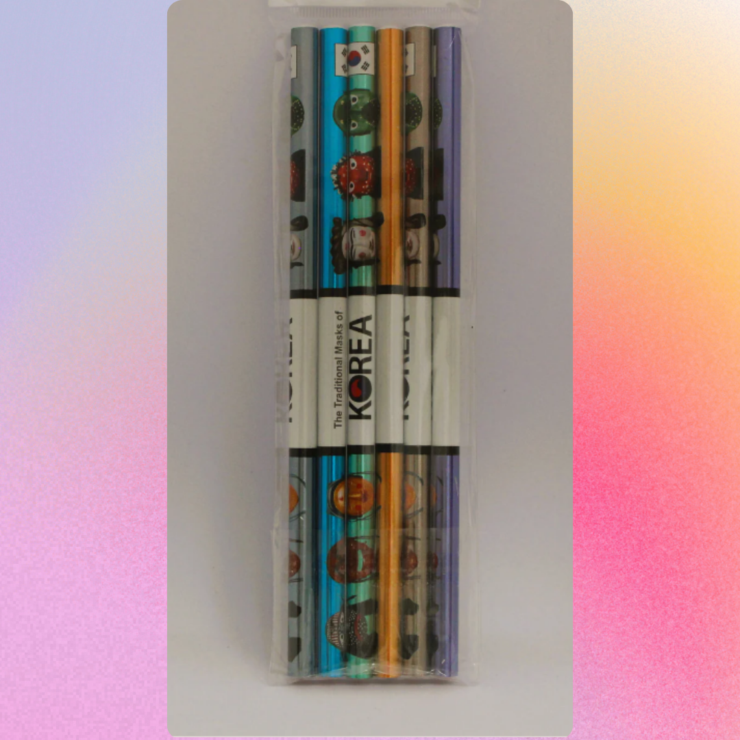 Korean Traditional shape pen set 6pc