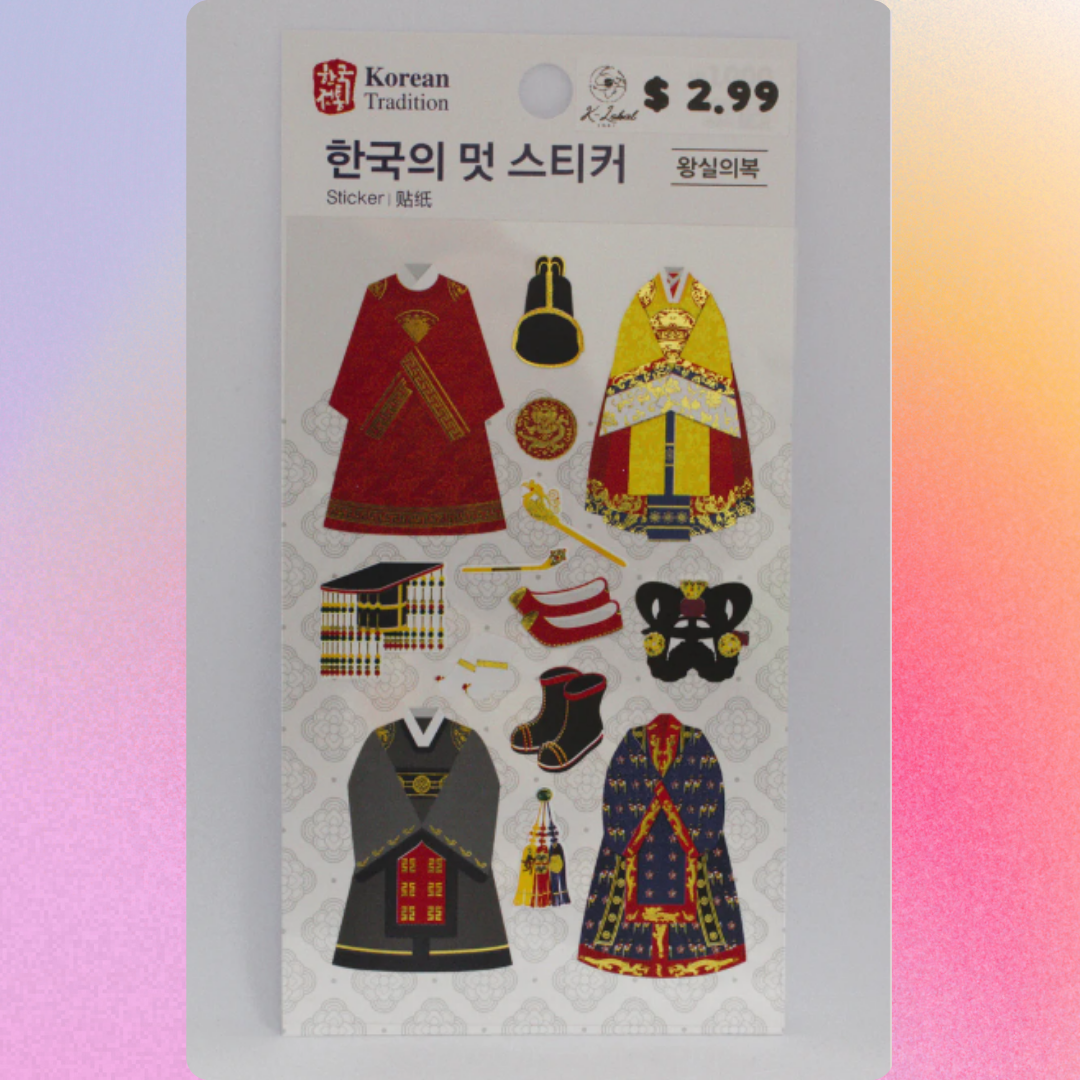 Korean traditional shape stickers