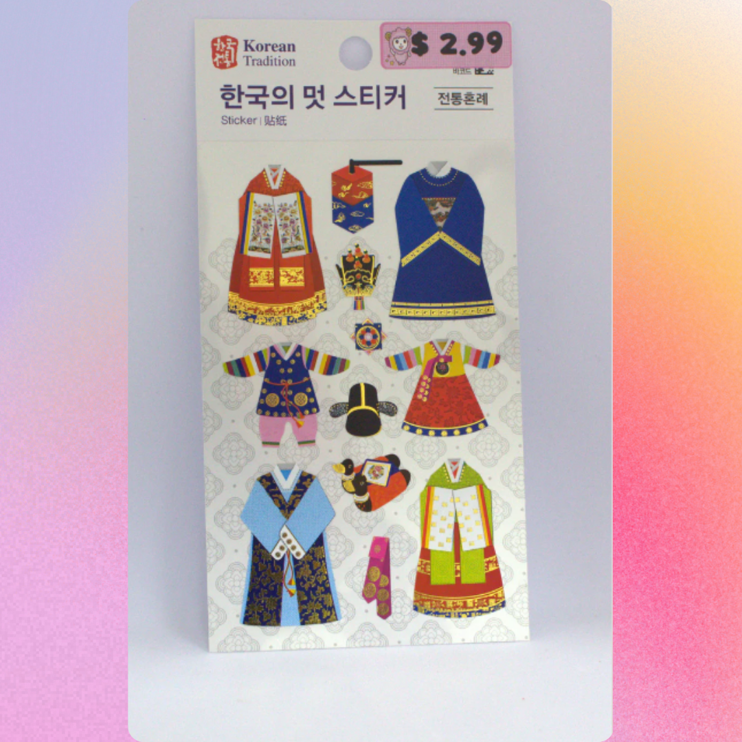 Korean traditional shape stickers