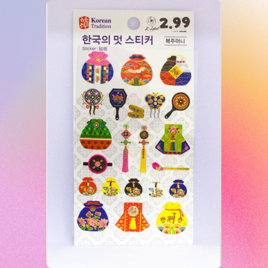Korean traditional shape stickers