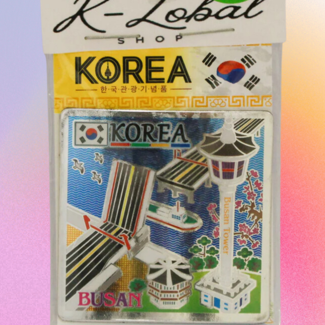Korean City Metal Magnet
