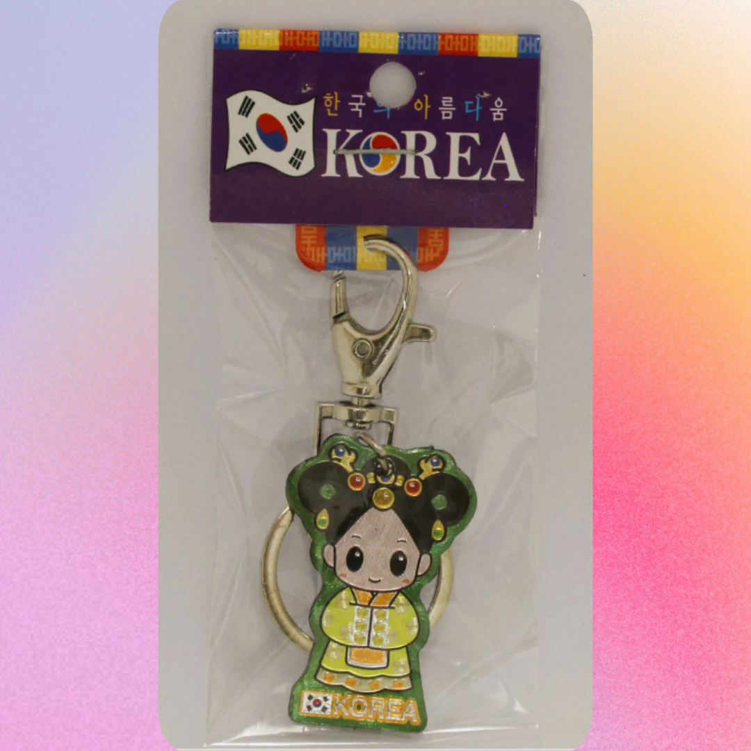 Woman Korean traditional Keychains