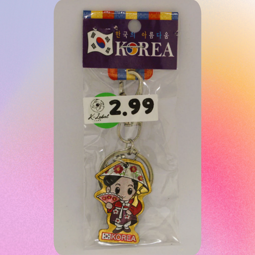 Woman Korean traditional Keychains