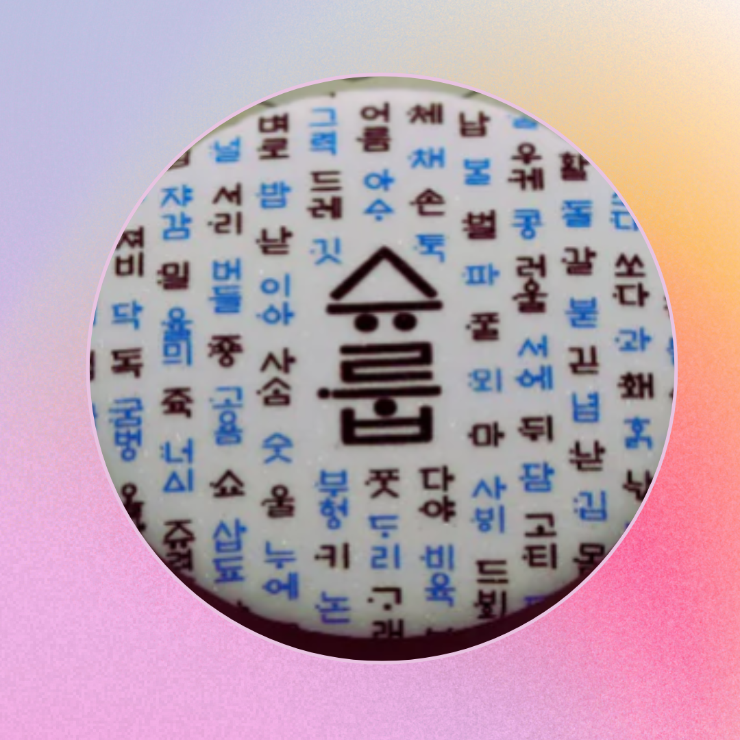 Korean Pin Button