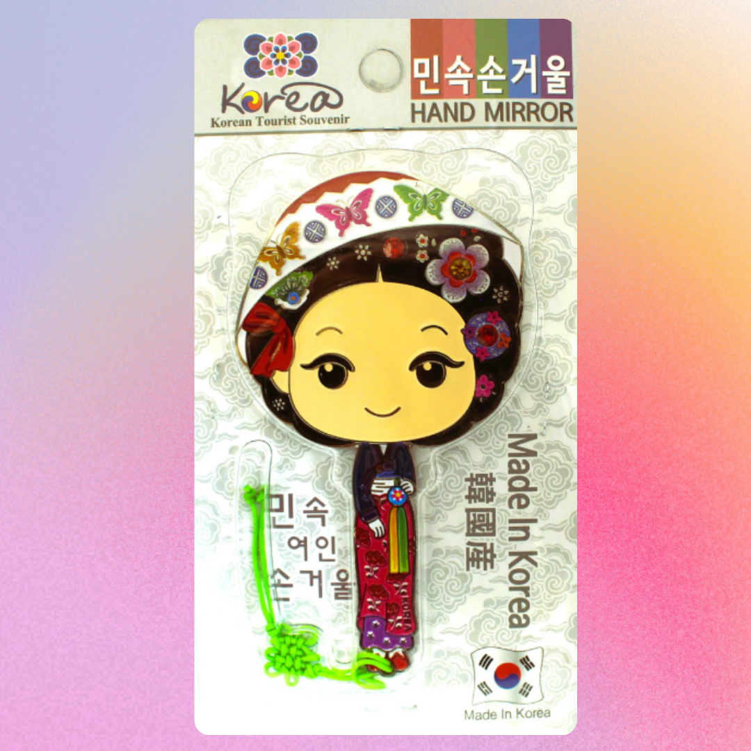 Korean traditional shaped hand mirror