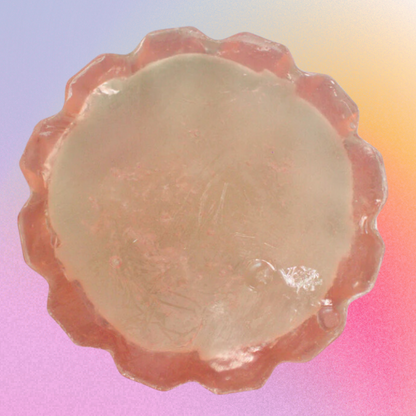 Purple two-color flower-shaped handmade nutritious soap